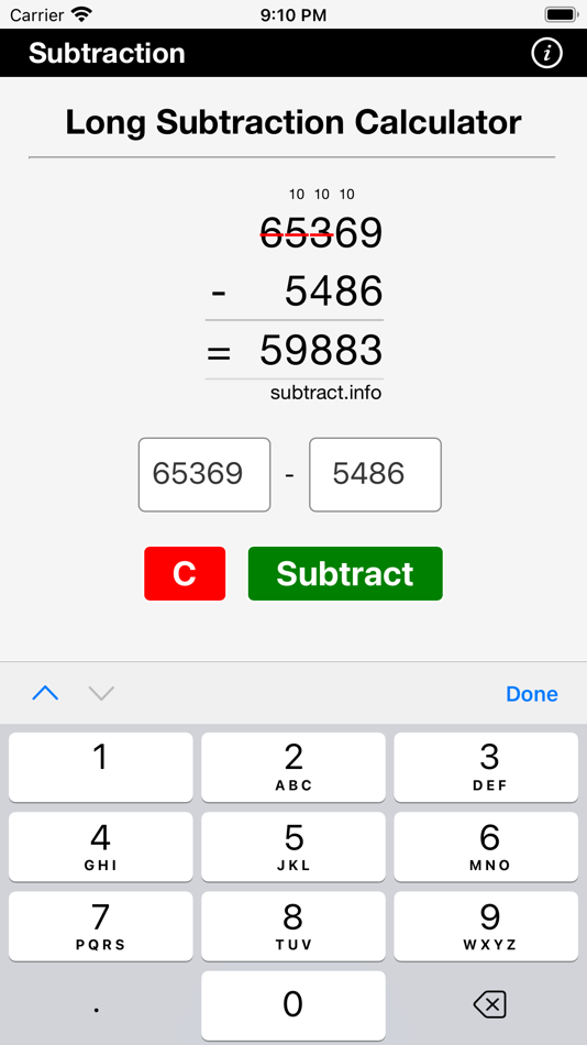 #2. Long Subtraction (iOS) 게시자: H Valeur