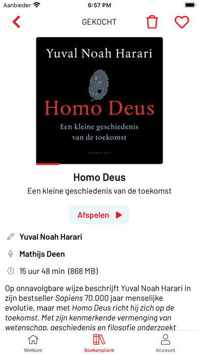 Libris luisterboeken Screenshot