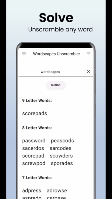 Unscrambler Screenshot