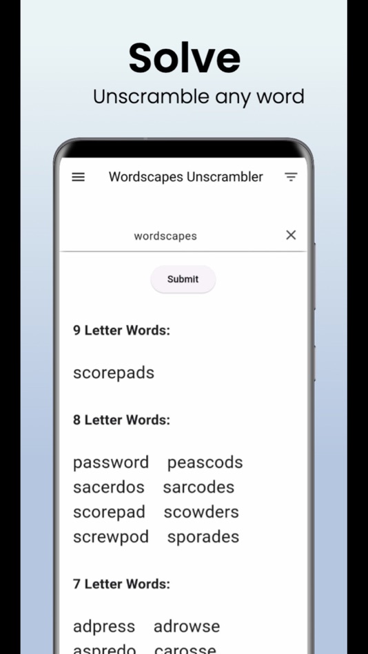#1. Unscrambler (iOS) 作者: Benjamin Miller