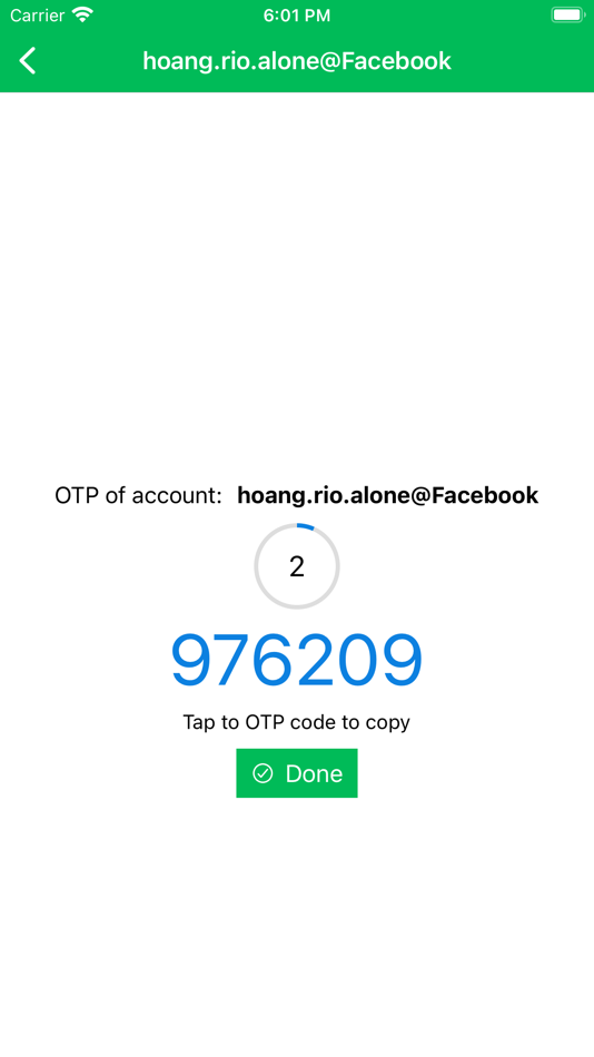 #5. Magic Authenticator (iOS) Podle: Hoang Nguyen Dong