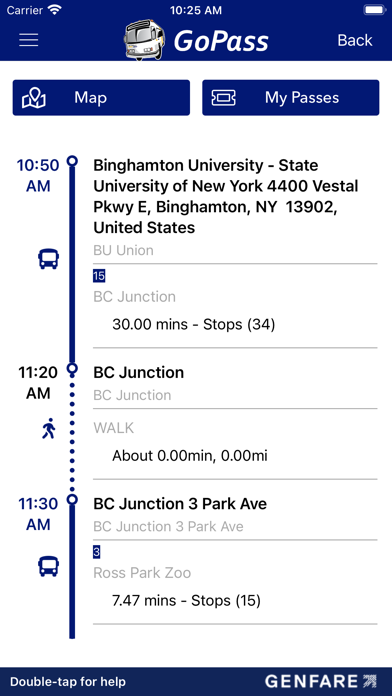 Broome County Transit GoPass Screenshot