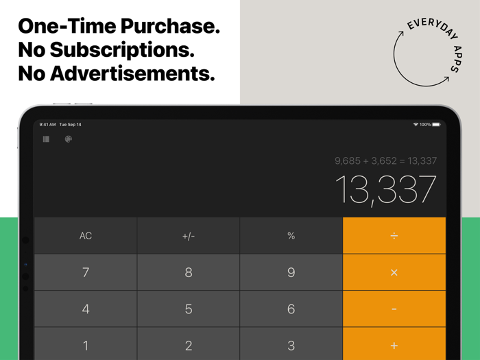 Everyday Calculator for iPad