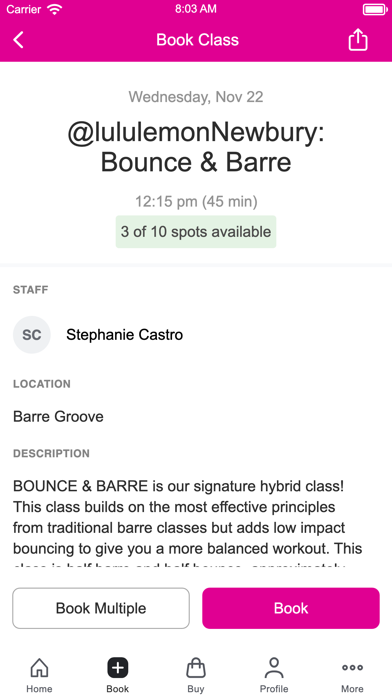 Barre Groove Screenshot