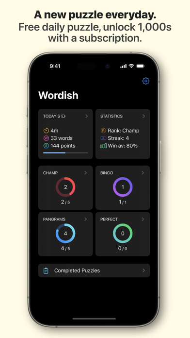 Wordish: Word Puzzle Screenshot