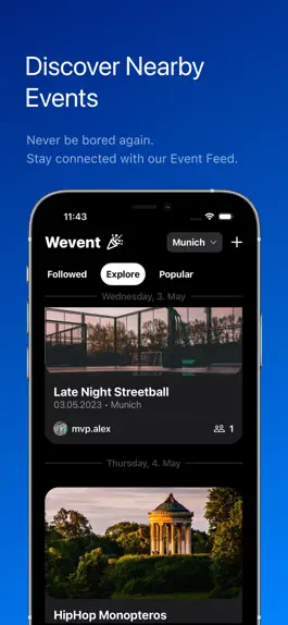 Game screenshot Wevent: Connect through Events mod apk