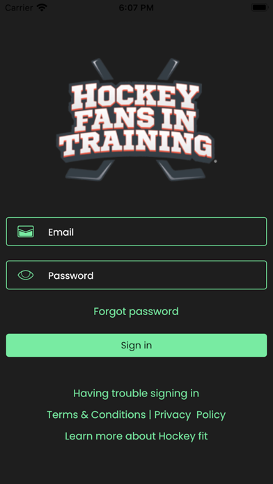 HockeyFit Screenshot