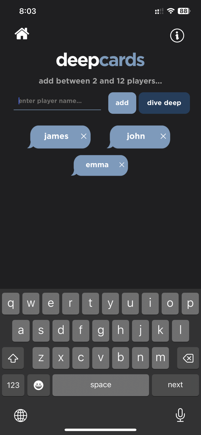 Deep Conversation Social Game