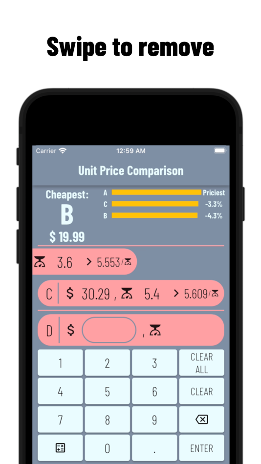 #5. Unit Price Comparison (AF) (iOS) Ved: Kok Long Teh