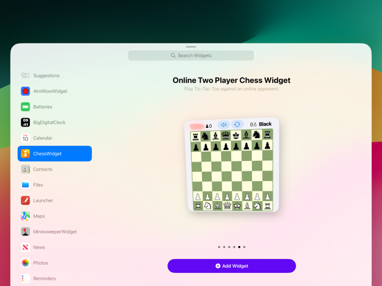 Chess Classic Widget Game iPad app afbeelding 5
