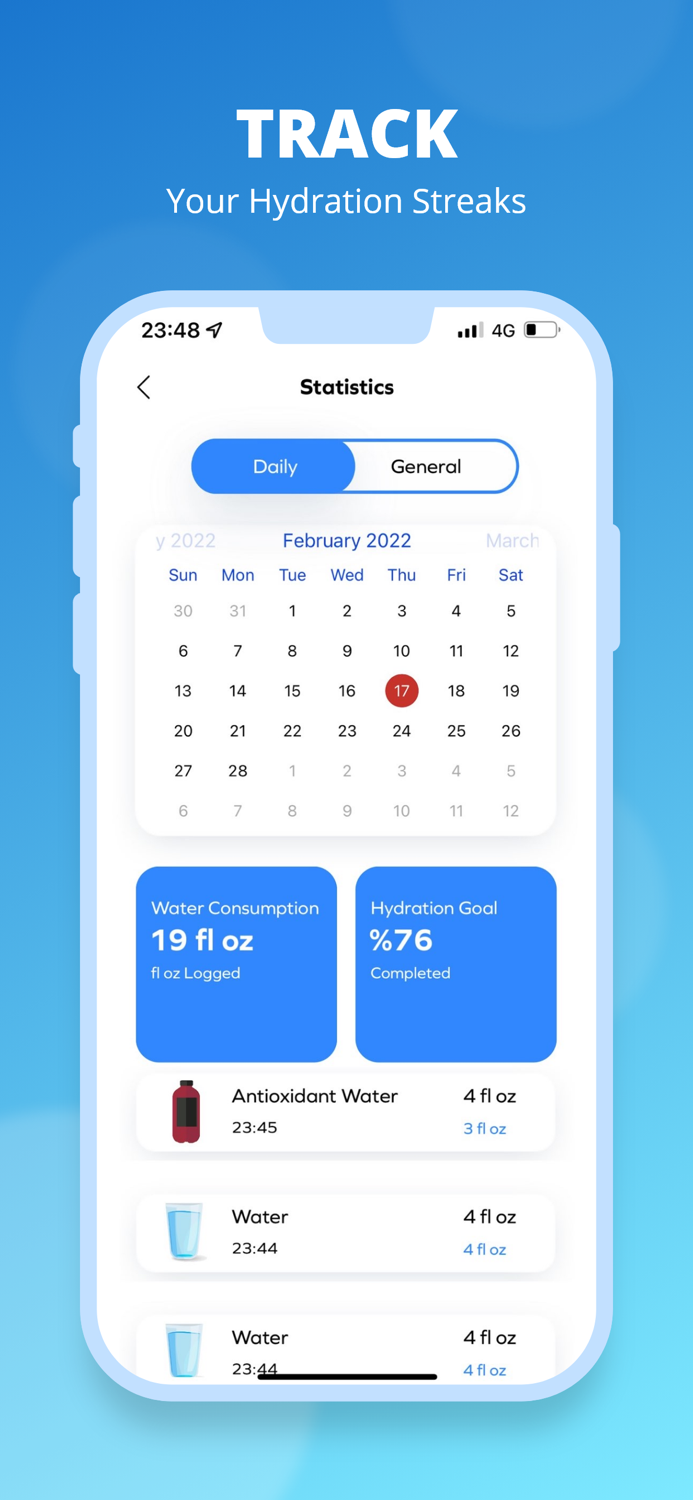 Water tracker reminder