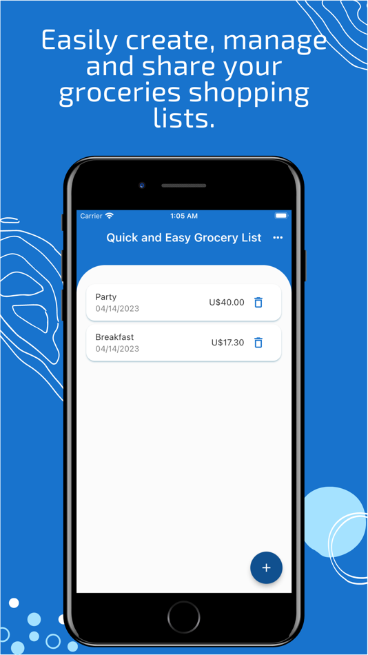 #1. My Easy Grocery Shopping List (iOS) Oleh: Wiliam Goncalves Pinto