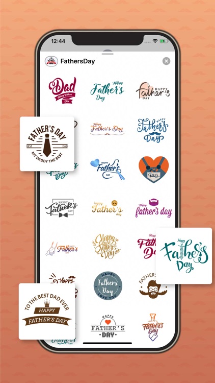 Happy Father's Day Stickers.