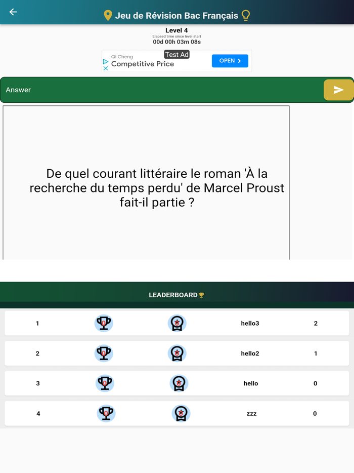 Jeu de Révision Bac Français