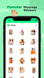 How to cancel & delete message stickers : hamster 1