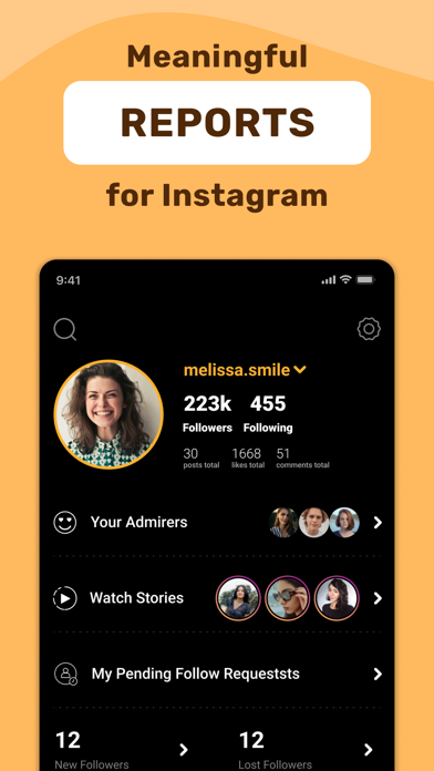 UNFO: Reports for Instagram Screenshot