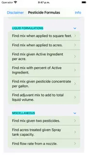 pesticide formulas iphone screenshot 2