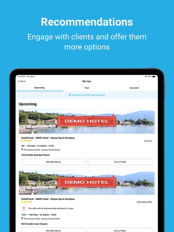 HotelFriend Guest Concierge iPad screenshot