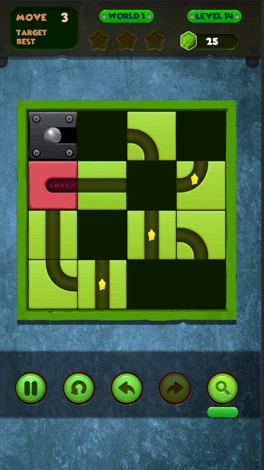 #2. SLIDE PUZZLE UNROLL BALL (iOS) 由: Esra Aydin