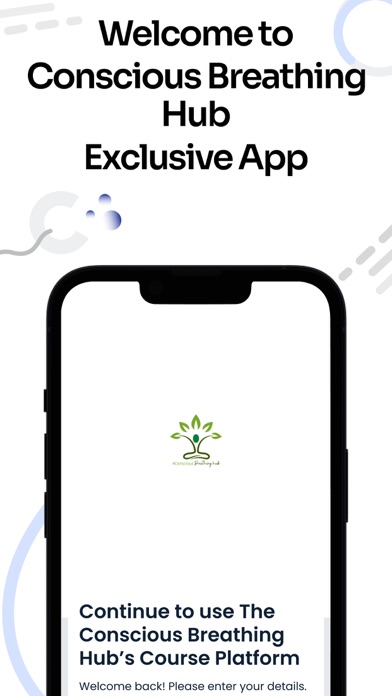 Screenshot 1 of Conscious Breathing Hub App