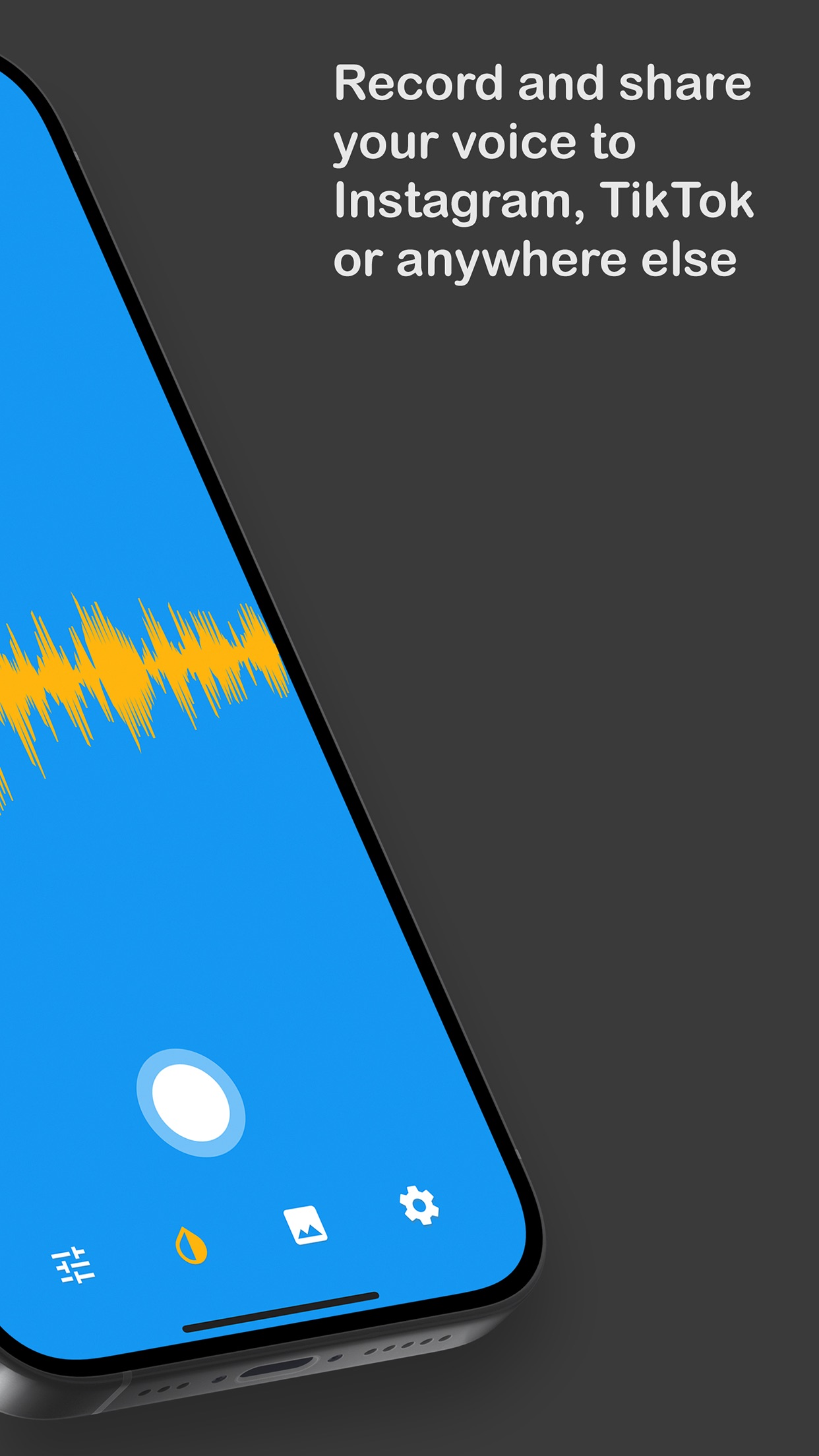 Screenshot do app Audiom - Make Waveform Videos