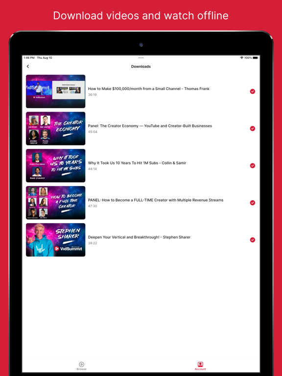 Screenshot #5 pour VidSummit ON-Demand