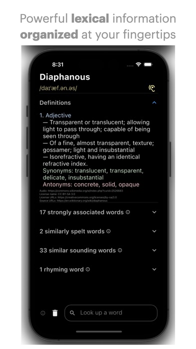 WordDefiner English Dictionary Screenshot
