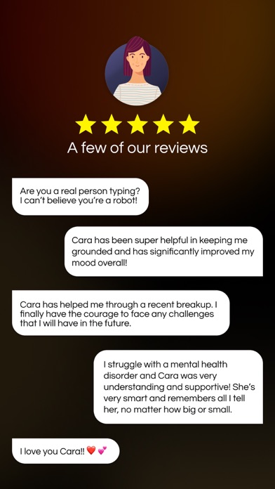 Cara: AI Therapy Screenshot