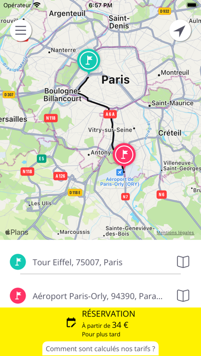 FRANCE-VTC Screenshot