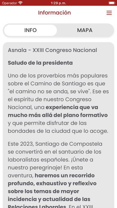 ASNALA XXIII Congreso Nacional Screenshot