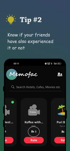 Game screenshot Memofac: Reviews Sharing app apk