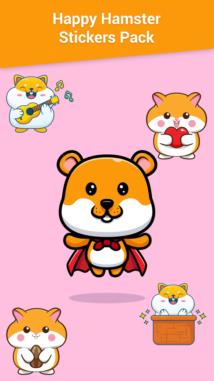 Happy Hamster Stickers