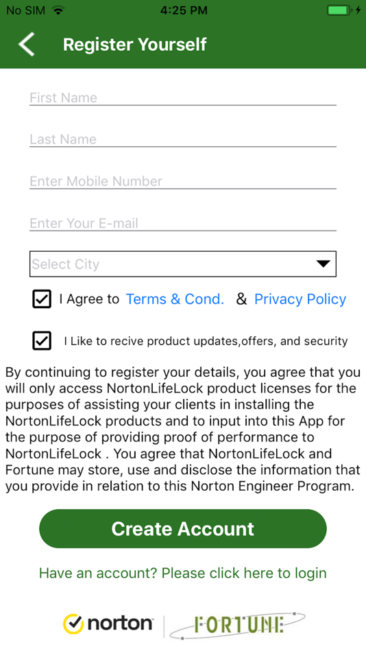 #2. Sales Engineer-Norton (iOS) 由: Fortune Marketing Private Limted