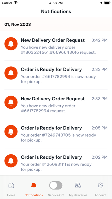HUNGRS: Delivery Partner Screenshot