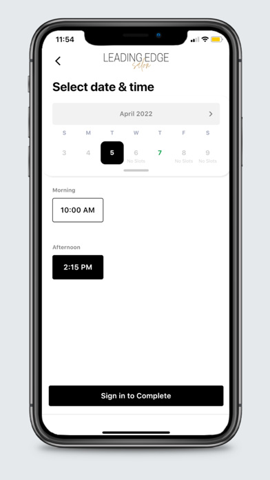 Leading Edge Salon Screenshot