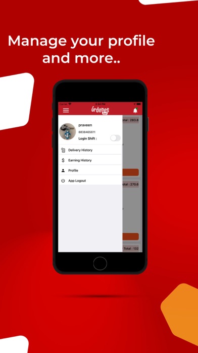 Ordenes: Rider App Screenshot