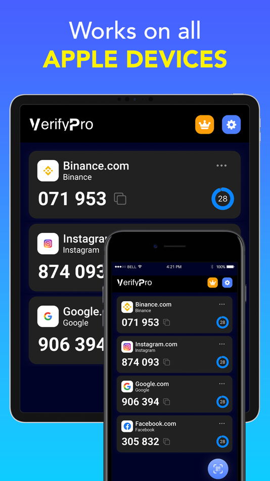 #3. VerifyPro - 2FA Authenticator (iOS) 由: TordellApp LLC