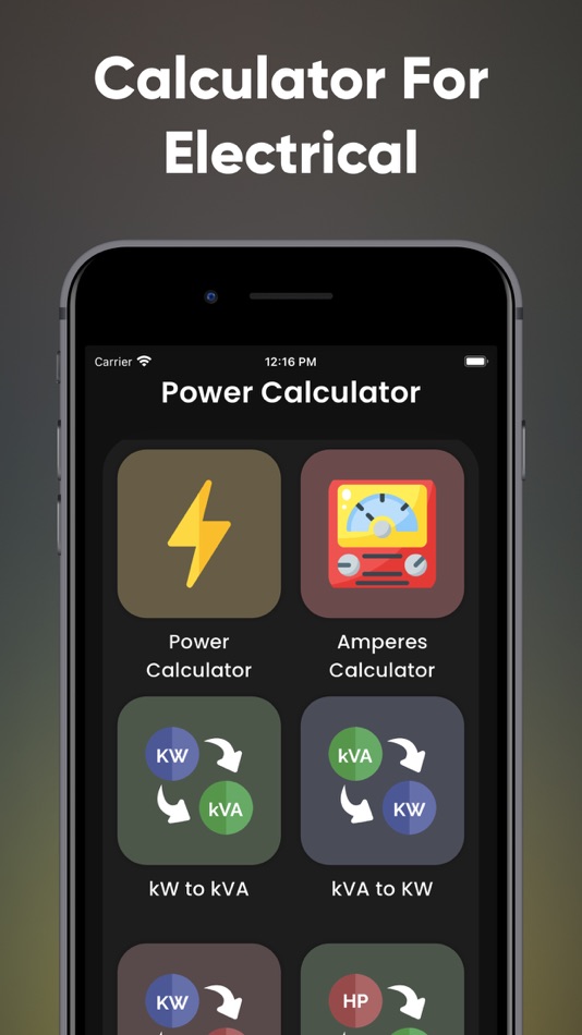 #2. Electrical Power Calculator (iOS) 由: Kantaben Gorasiya