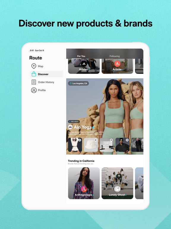 Route: Package Tracker iPad screenshot 5 - Shopping app