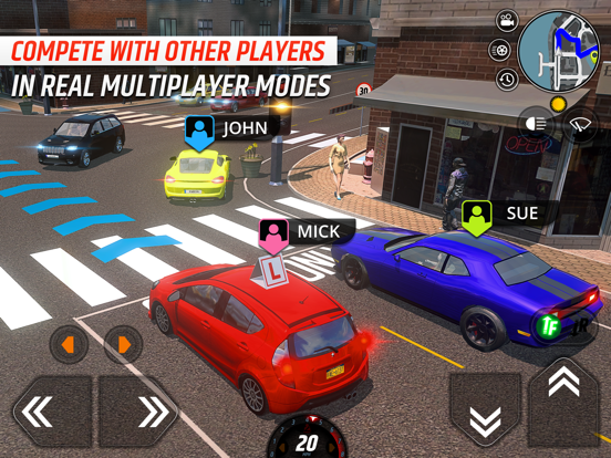 Car Driving School Simulator iPad app afbeelding 5