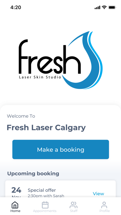 Fresh Laser Calgary Screenshot