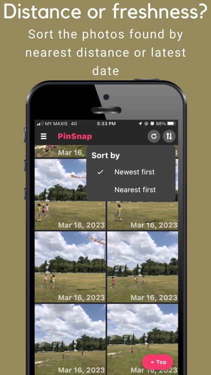 PinSnap: Find My Nearby Photos