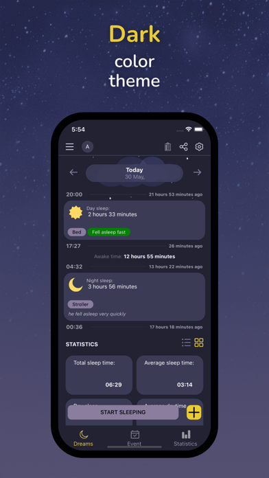 Baby Diary: Sleep Tracker Lite Screenshot