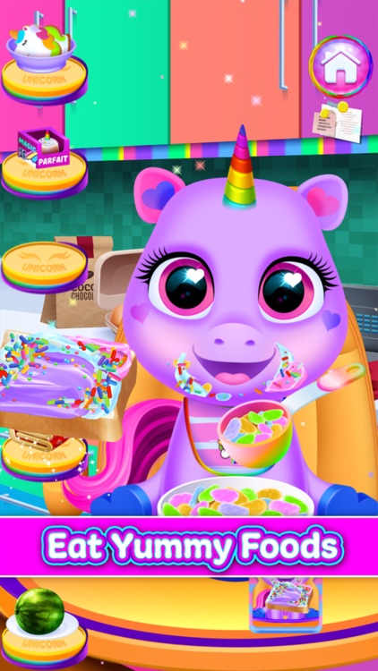 Unicorn Baby Pet Girl Games screenshot-6