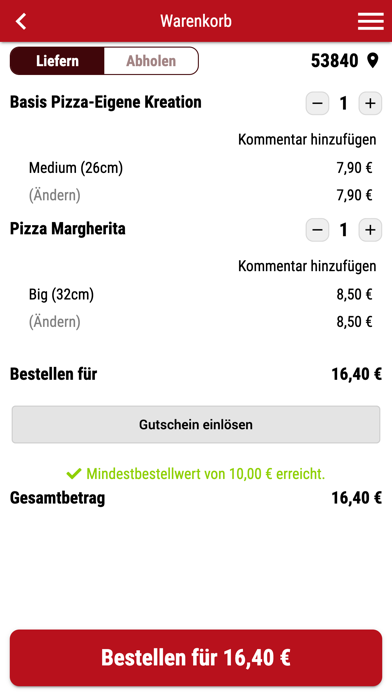 Pizza Big Boy Troisdorf  Screenshot