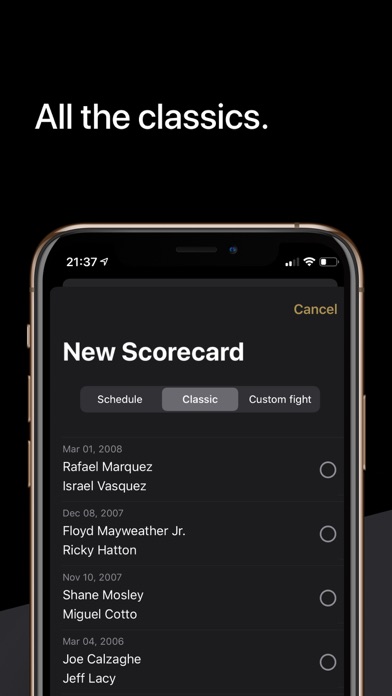 Fight Scores Screenshot