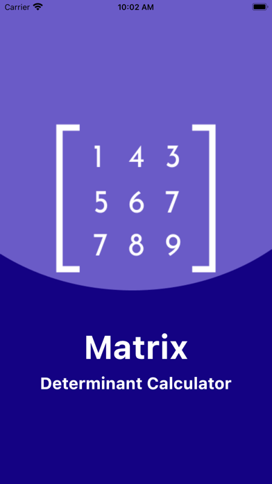 Matrix Determinant Calculator Screenshot