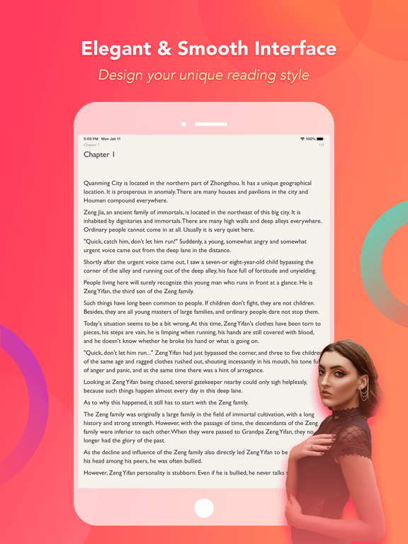 KiKaNovel iPad screenshot 4 - Entertainment app