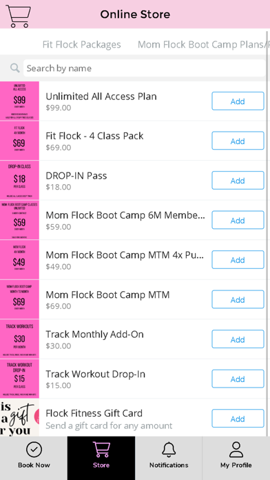 Flock Fitness Screenshot