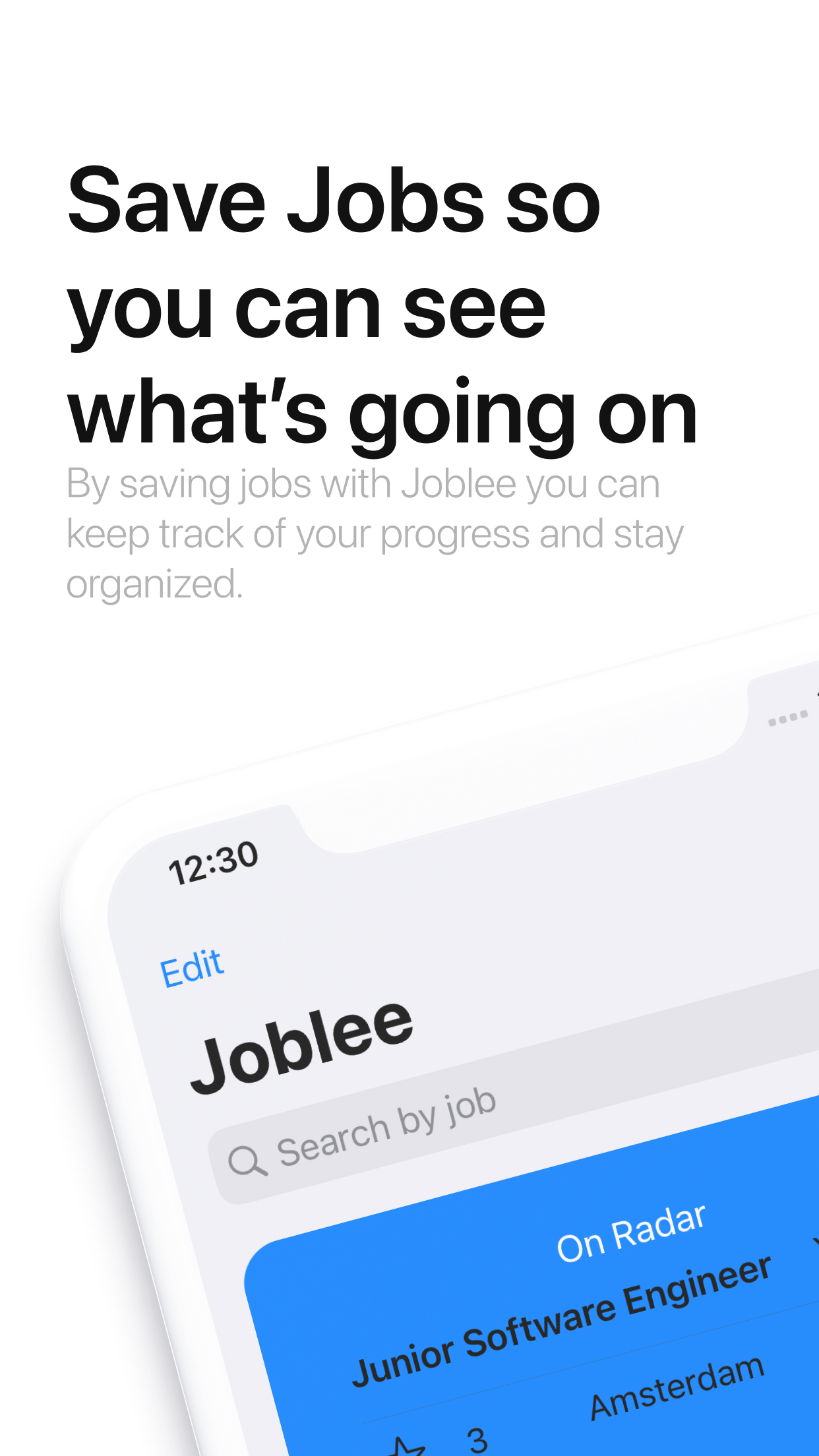 Joblee - Job Journey Organizer